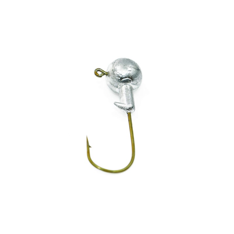 Temorah Unpainted Jig Heads,Ball Heads with Bronze Hook (Unpainted Bronze Hook, 1/8 OZ 50 PCS) - Image 3